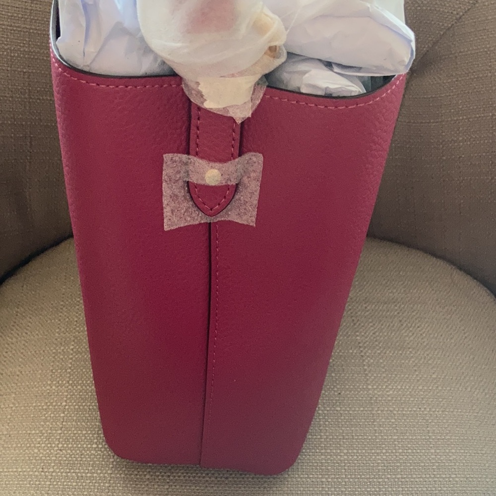 Coach Small Pebble Leather Town Bucket Bag - Picture 6 of 8